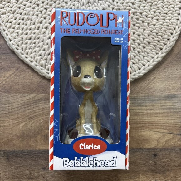 Rudolph The Red Nosed Reindeer Clarice Bobblehead 6” Island Of Misfit Toys - Picture 1 of 8